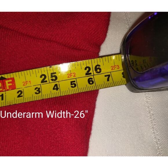 Allison Daley Red Sweatshirt Plus 2X Nautical Boating Sailor Pinstripe Candy - Picture 14 of 16